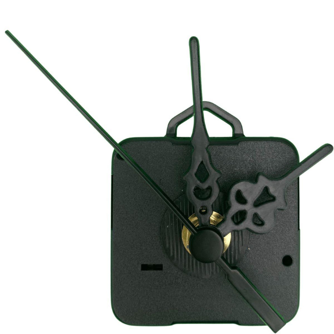 Máquina de Relógio Tic Tac Quartz de Parede 13mm com Ponteiros Colonial 7cm Preto - Palácio da Arte
