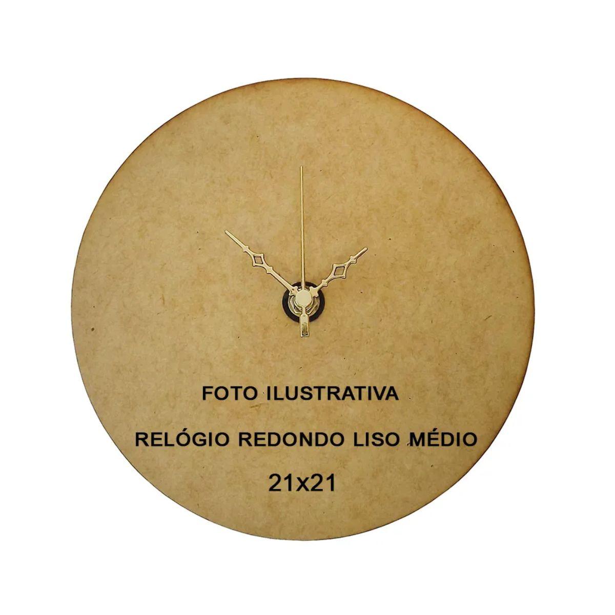 Máquina de Relógio Tic Tac Quartz de Parede 13mm com Ponteiros Universal 5cm Ouro - Palácio da Arte