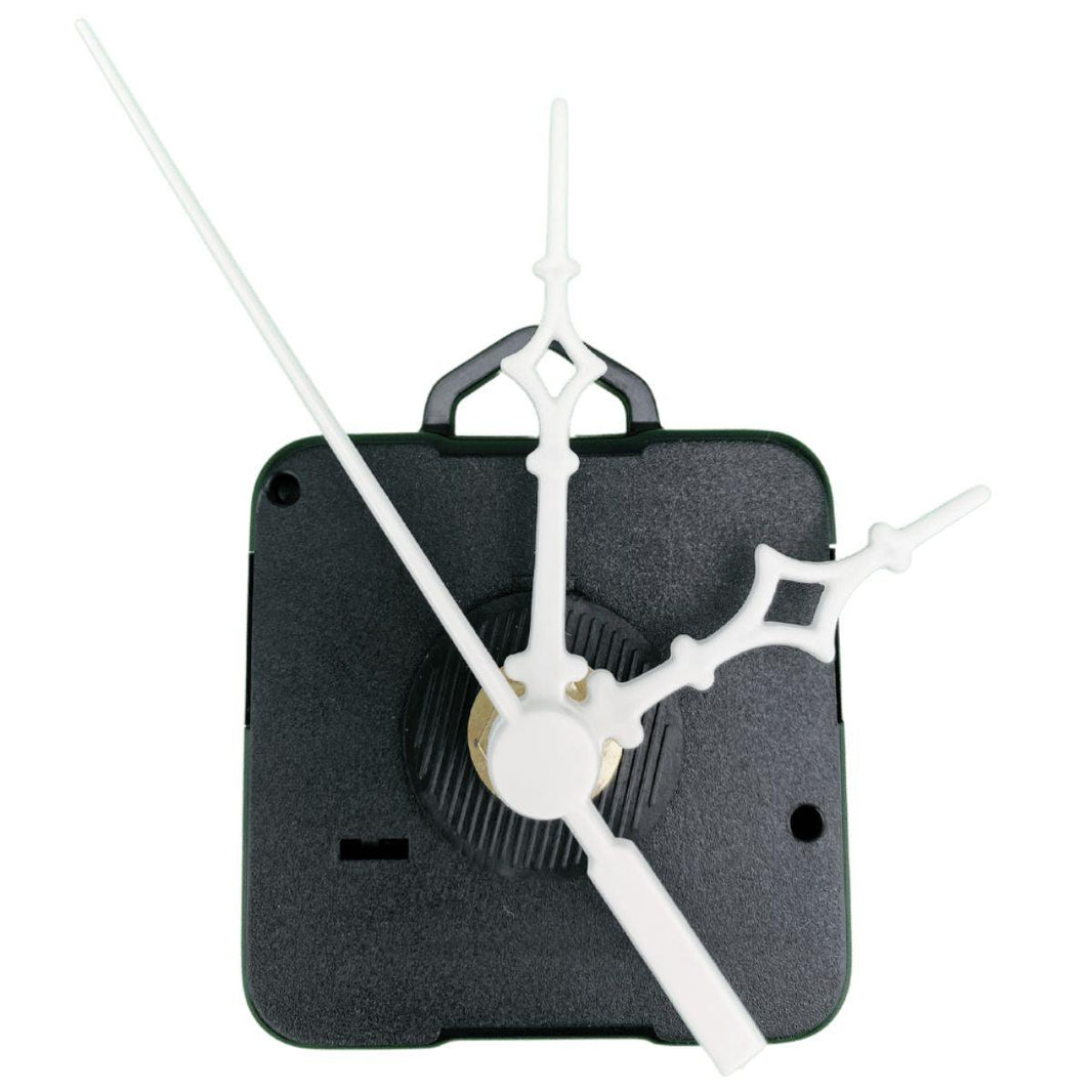Máquina de Relógio Tic Tac Quartz de Parede 13mm com Ponteiros Universal 7cm Branco - Palácio da Arte