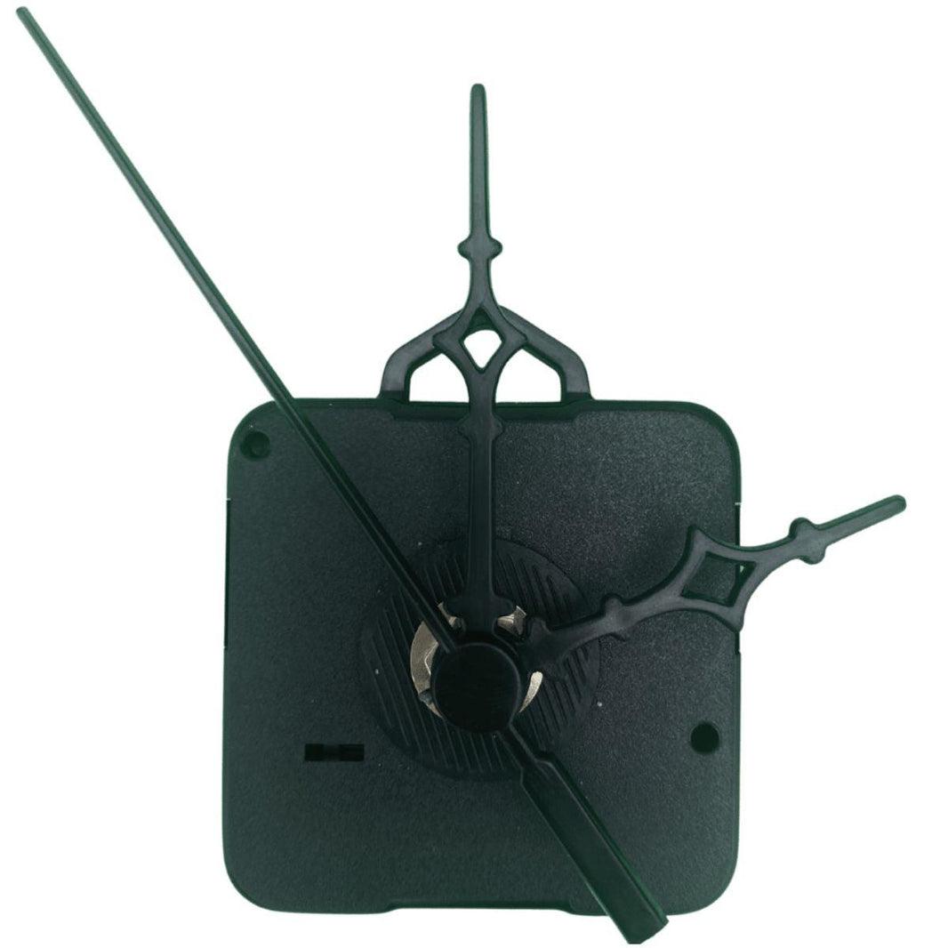 Máquina de Relógio Tic Tac Quartz de Parede 13mm com Ponteiros Universal 7cm Preto - Palácio da Arte