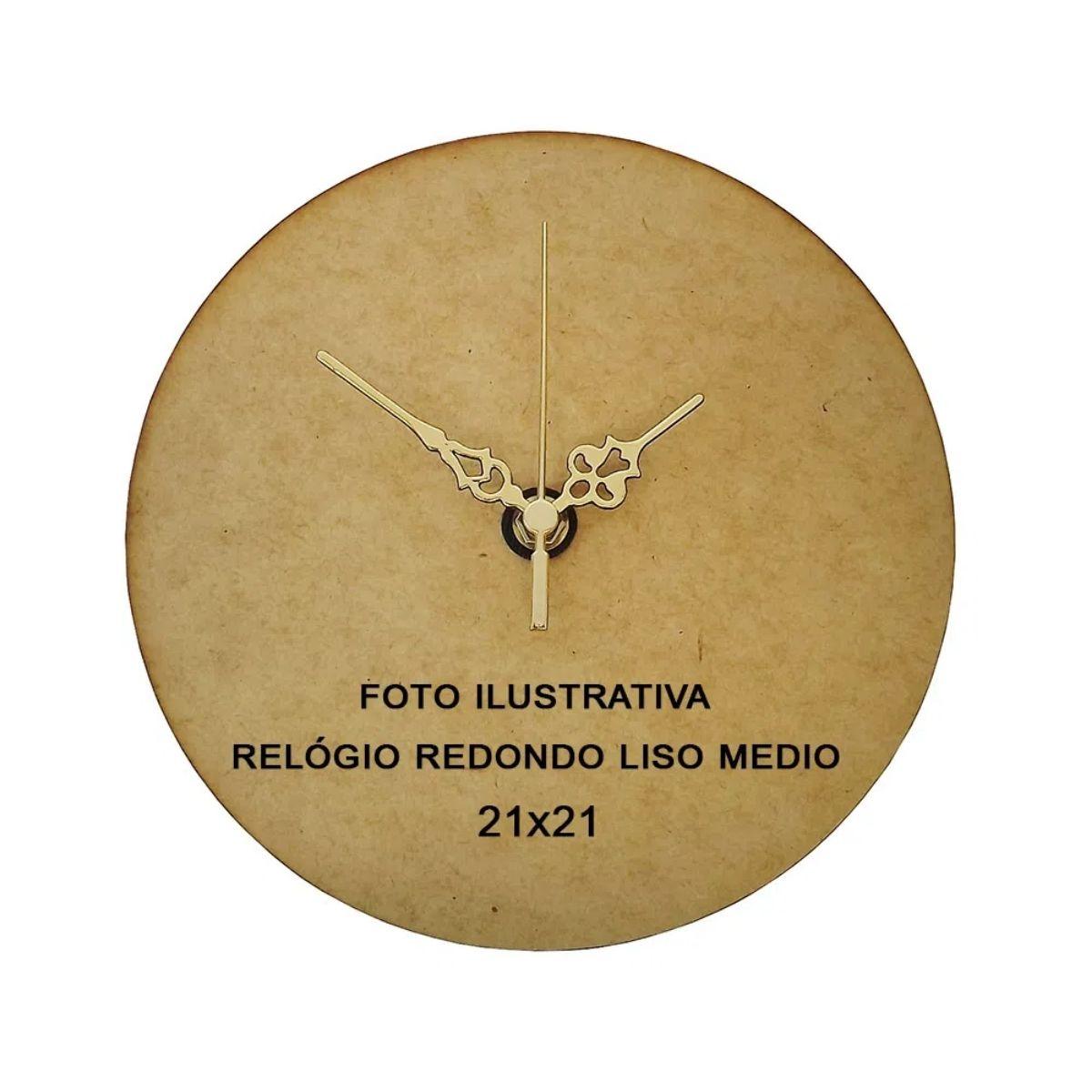 Máquina de Relógio Tic Tac Quartz de Parede 17mm com Ponteiros Colonial 7cm Ouro - Palácio da Arte