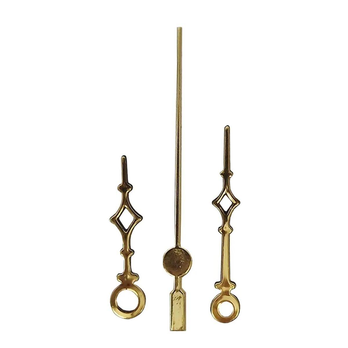 Máquina de Relógio Tic Tac Quartz de Parede 17mm com Ponteiros Universal 5cm Ouro - Palácio da Arte