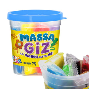 Massa Acrilex Giz Colorida 100g - Palácio da Arte