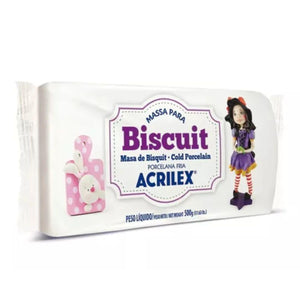 Massa para Biscuit Acrilex 500g Porcelana Fria