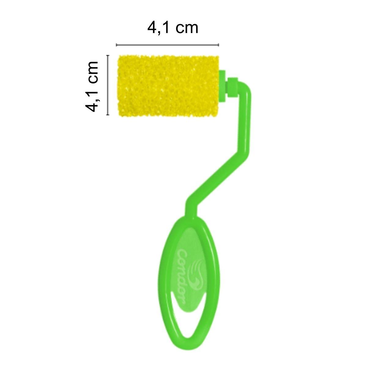 Mini Rolinho de Espuma Poliéster Textura Condor 982 4cm com Cabo Curto - Palácio da Arte