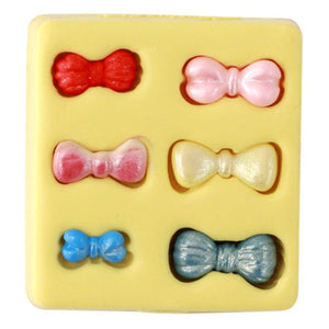 Molde de Silicone Laço 2 7x6,5cm 410761 para Biscuit Blue Star - Palácio da Arte