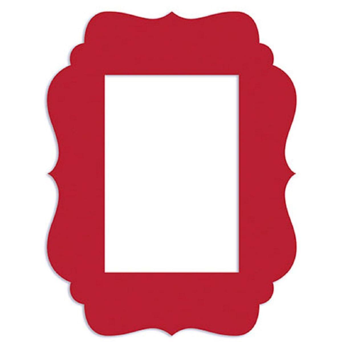 Molduras em MDF Litoarte MPM-011 20cm Vermelho - Palácio da Arte