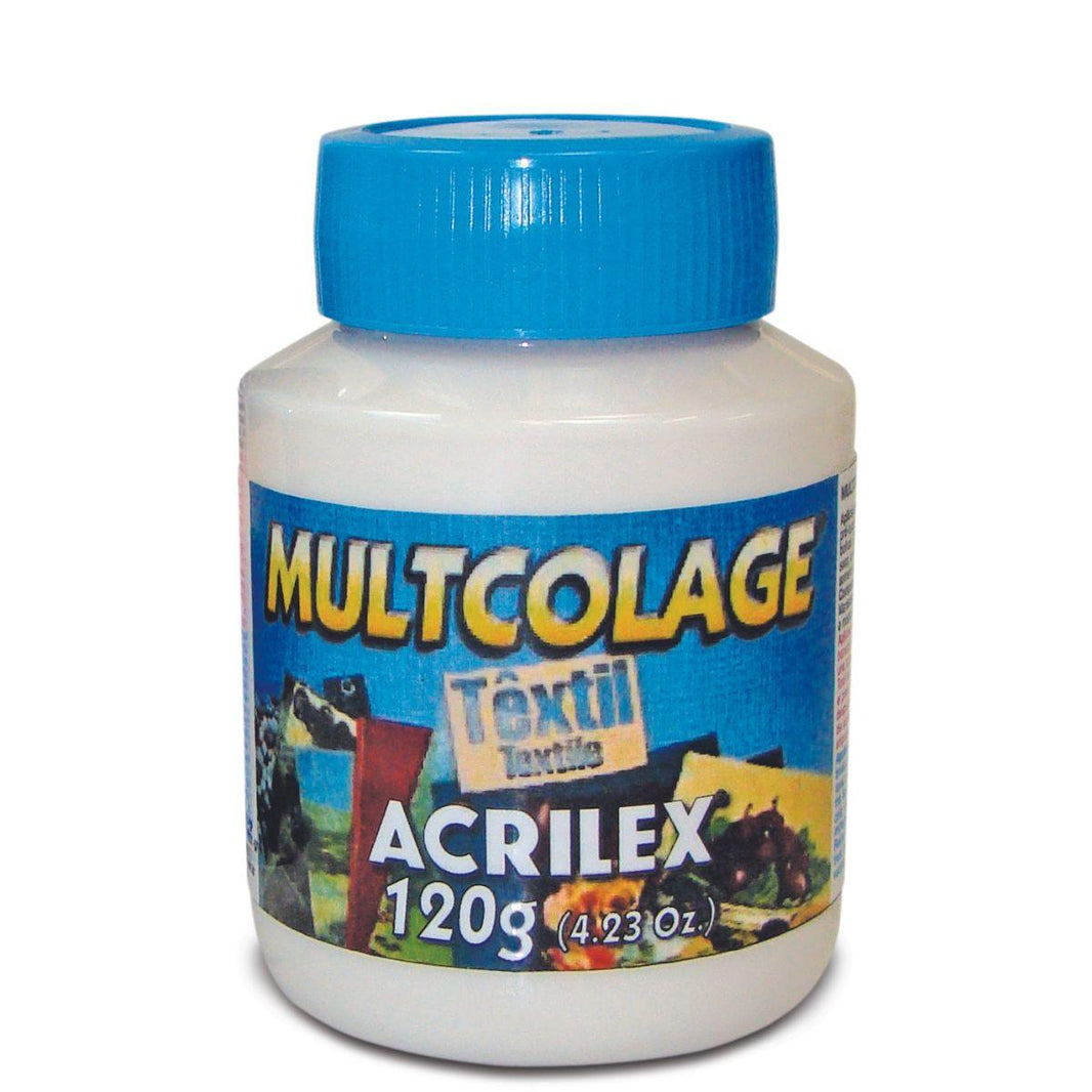 Multcolage Cola Gel Têxtil Acrilex 120g - Palácio da Arte