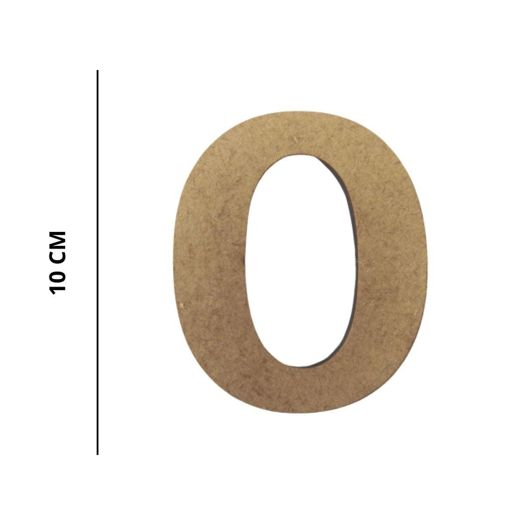 Números em MDF 10cm Arial Black - Palácio da Arte