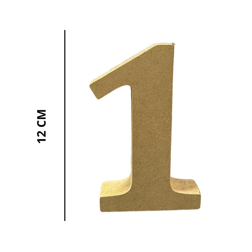 Números em MDF 12cm de Altura e 1,8cm de Espessura - Palácio da Arte
