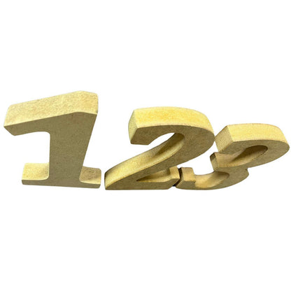 Números em MDF 12cm de Altura e 1,8cm de Espessura - Palácio da Arte