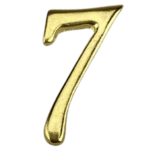 Números em Metal Dourado 1,9x1,3cm - Palácio da Arte