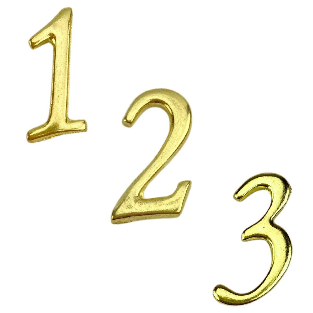 Números em Metal Dourado 1,9x1,3cm - Palácio da Arte