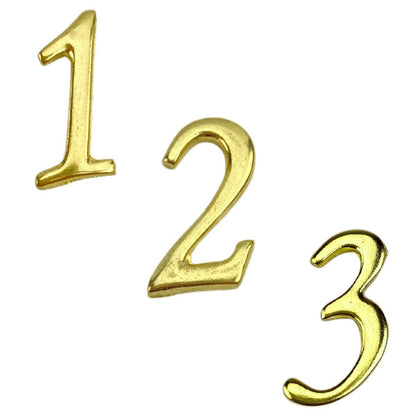 Números em Metal Dourado 1,9x1,3cm - Palácio da Arte