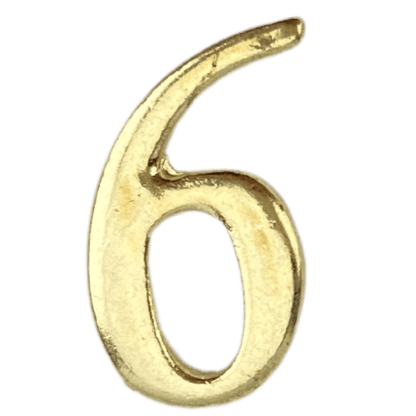 Números em Metal Dourado 1,9x1,3cm - Palácio da Arte