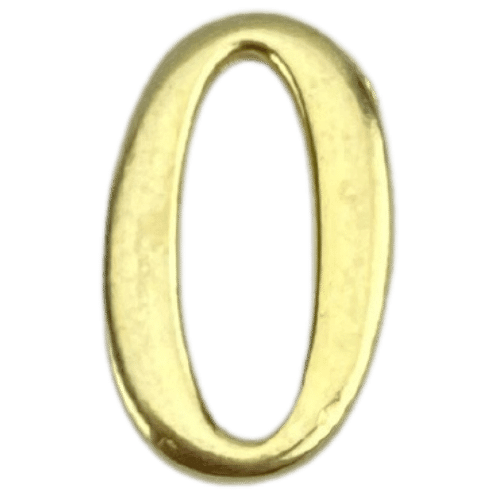 Números em Metal Dourado 1,9x1,3cm - Palácio da Arte