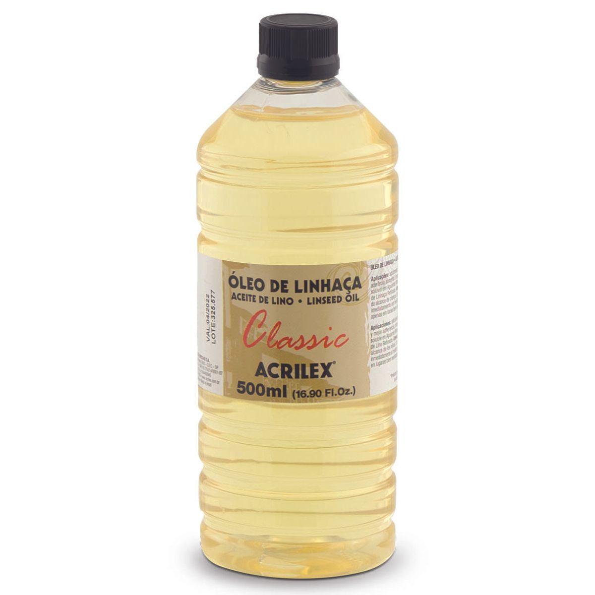 Óleo de Linhaça Diluente Acrilex 500ml - Palácio da Arte