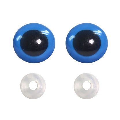 Olhos Azul para Amigurumi Círculo com 5 pares e Trava - Palácio da Arte