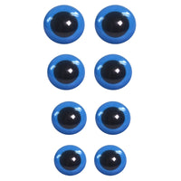Olhos Azul para Amigurumi Círculo com 5 pares e Trava - Palácio da Arte