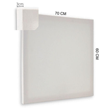 Painel para Pintura 60x70x3cm Chassi Simples Virado - Palácio da Arte