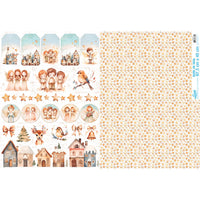 Papel de Seda Litoarte PSLN-011 Natal Estrelas e Anjinhos 67,5x46cm - Palácio da Arte