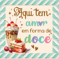 Papel Decoupage Adesiva Litoarte DAX-210 Aqui Tem Amor 10x10 - Palácio da Arte