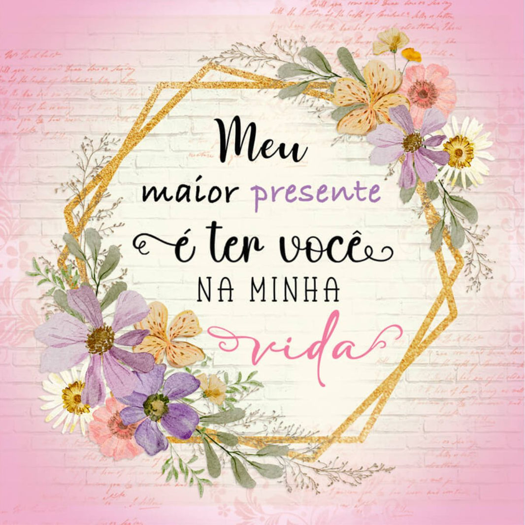 Papel Decoupage Adesiva Litoarte DAXV-098 Meu Maior Presente 15x15cm - Palácio da Arte