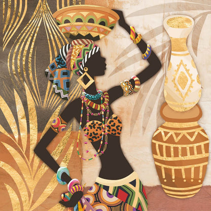 Papel Decoupage Adesiva Litoarte DAXV-099 Mulher Africana 15x15cm - Palácio da Arte