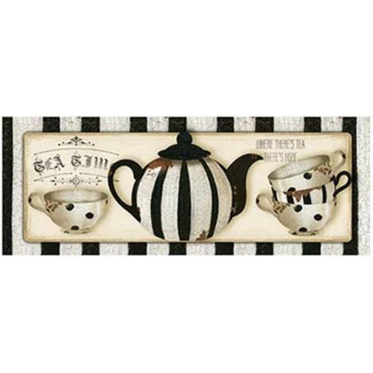 Papel Decoupage Arte Francesa Litoarte AFP-162 Chá Preto e Branco 25x10cm - Palácio da Arte