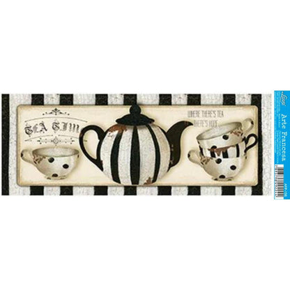 Papel Decoupage Arte Francesa Litoarte AFP-162 Chá Preto e Branco 25x10cm - Palácio da Arte