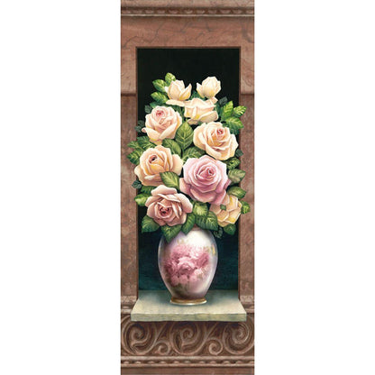 Papel Decoupage Arte Francesa Litoarte AFVE-027 Vaso de Rosas Vertical 22,8x62cm - Palácio da Arte