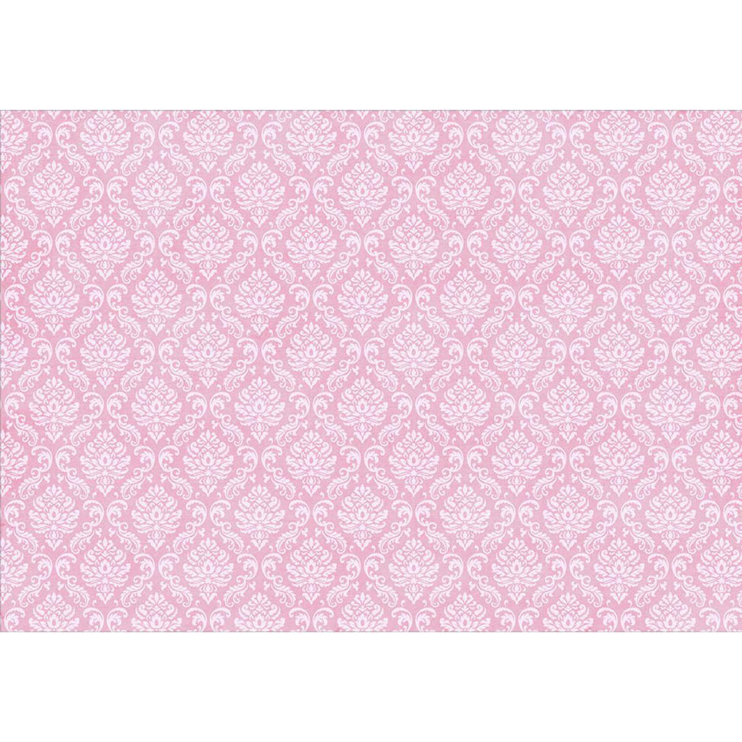Papel Decoupage Litoarte PD-1006 Estampa Arabesco Rosa 49x34,3cm - Palácio da Arte