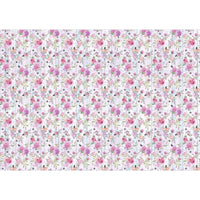 Papel Decoupage Litoarte PD-1009 Rosas Aquarela I 49x34,3cm - Palácio da Arte