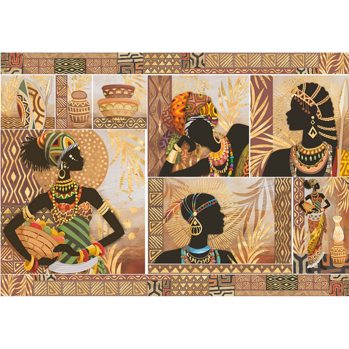 Papel Decoupage Litoarte PD-1095 Cultura Africana 49x34cm - Palácio da Arte