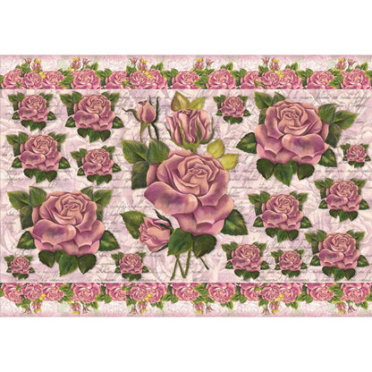 Papel Decoupage Litoarte PD-309 Rosas V 49x34,3cm - Palácio da Arte