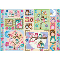 Papel Decoupage Litoarte PD-638 Corujas 49x34,3cm - Palácio da Arte