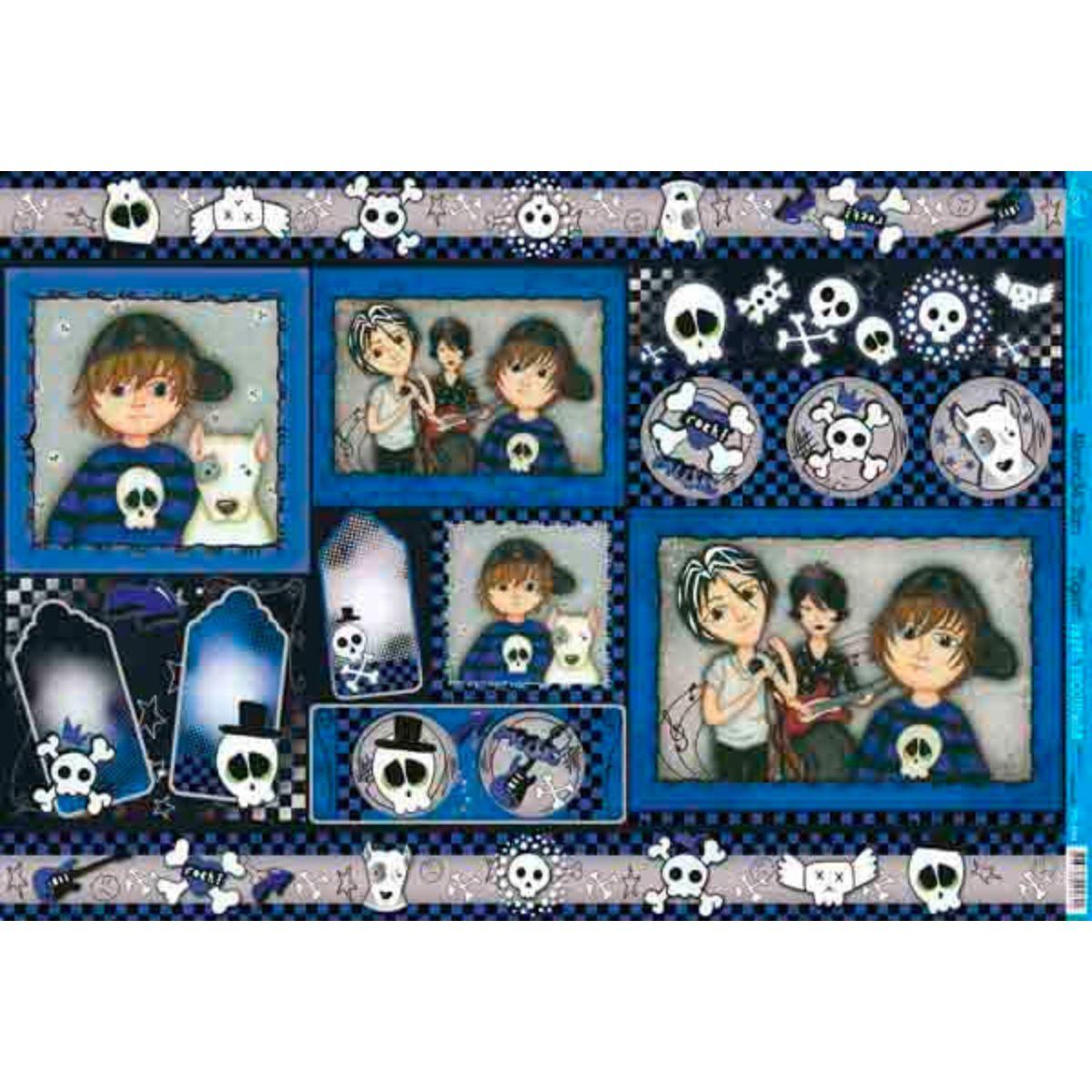 Papel Decoupage Litoarte PD-694 Rock Cavera 49x34,3cm - Palácio da Arte