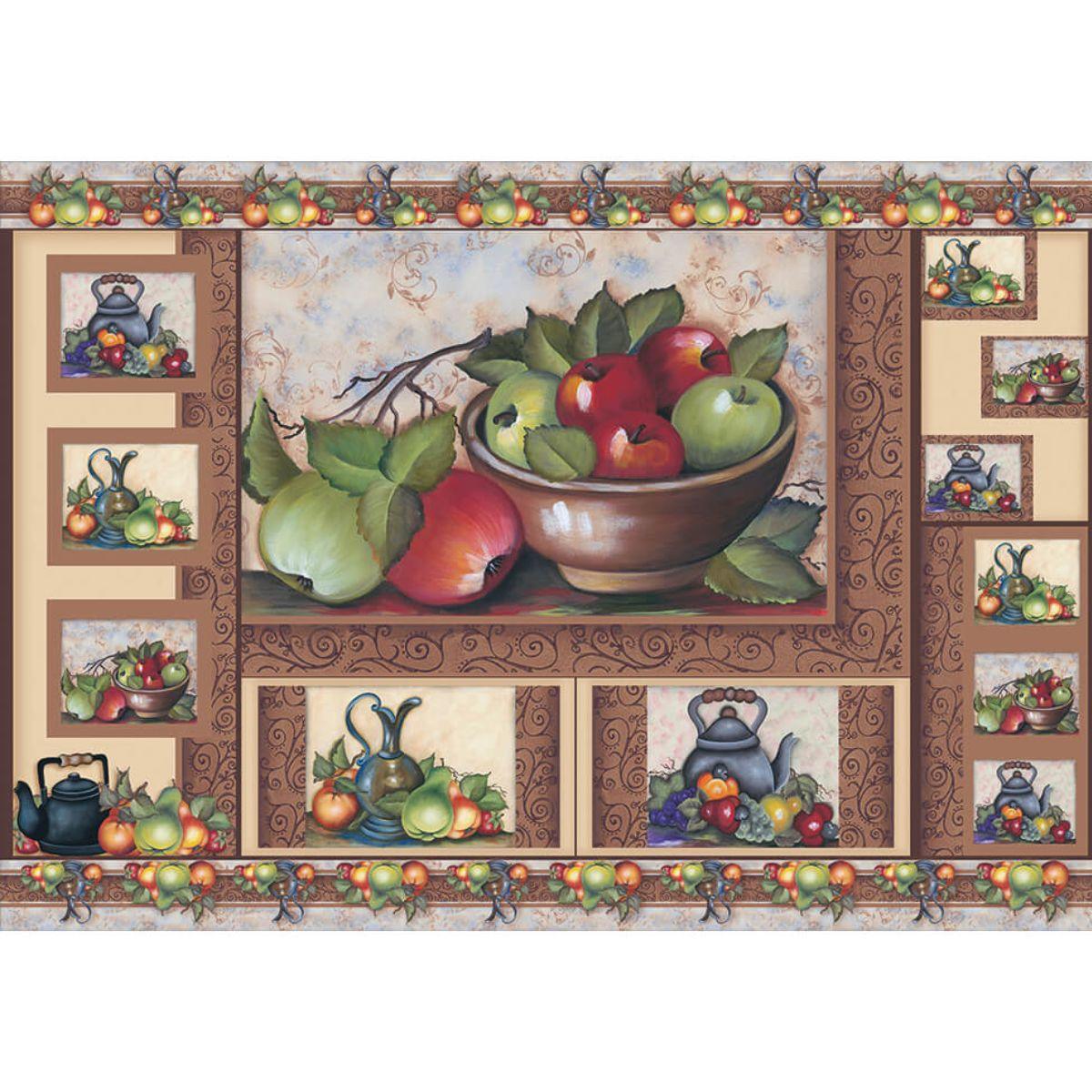 Papel Decoupage Litoarte PD-707 Frutas 49x34,3cm - Palácio da Arte
