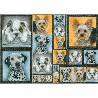 Papel Decoupage Litoarte PD-771 Cachorros 49x34,3cm - Palácio da Arte