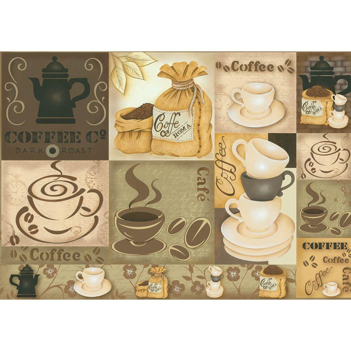 Papel Decoupage Litoarte PD-775 Coffe 49x34,3cm - Palácio da Arte