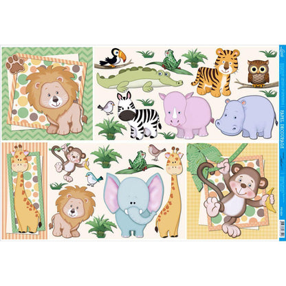 Papel Decoupage Litoarte PD-824 Animais 49x34,3cm - Palácio da Arte