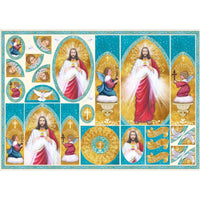 Papel Decoupage Litoarte PD-849 Sagrado Coração de Jesus Oratório 49x34,3cm - Palácio da Arte