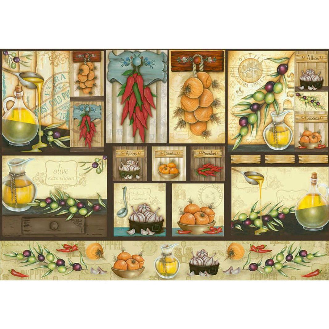 Papel Decoupage Litoarte PD-872 Temperos 49x34,3cm - Palácio da Arte