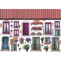 Papel Decoupage Litoarte PD-924 Telhado, Portas e Janelas 49x34,3cm - Palácio da Arte