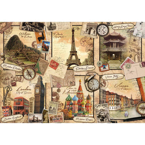 Papel Decoupage Litoarte PD-982 Países Vintage 49x34,3cm - Palácio da Arte