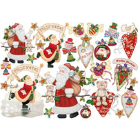 Papel Decoupage Litoarte PDN-113 Natal Papais Noéis 49x34cm - Palácio da Arte