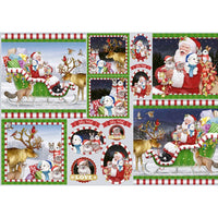 Papel Decoupage Litoarte PDN-119 Natal Papai Noel e Animais 49x34cm - Palácio da Arte