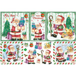 Papel Decoupage Litoarte PDN-128 49x34 Natal Papai Noel e Bichinhos - Palácio da Arte