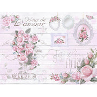 Papel Decoupage Litoarte PDZ-011 Shabby Chic 24,5x33cm - Palácio da Arte
