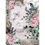 Papel Decoupage Litoarte PDZ-014 Rosas, Renda, Borboletas Vintage 24,5x33cm - Palácio da Arte